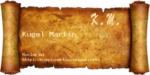 Kugel Martin névjegykártya